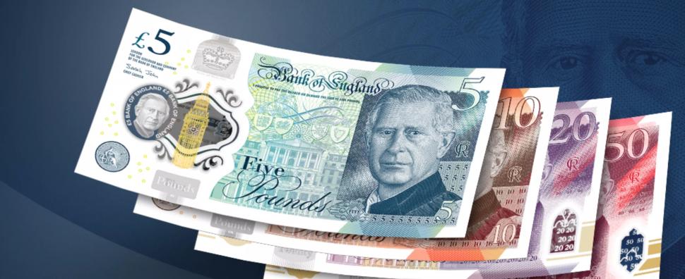 Cum arată noile bancnote cu chipul regelui Charles al III-lea şi când vor intra în circulaţie 806485