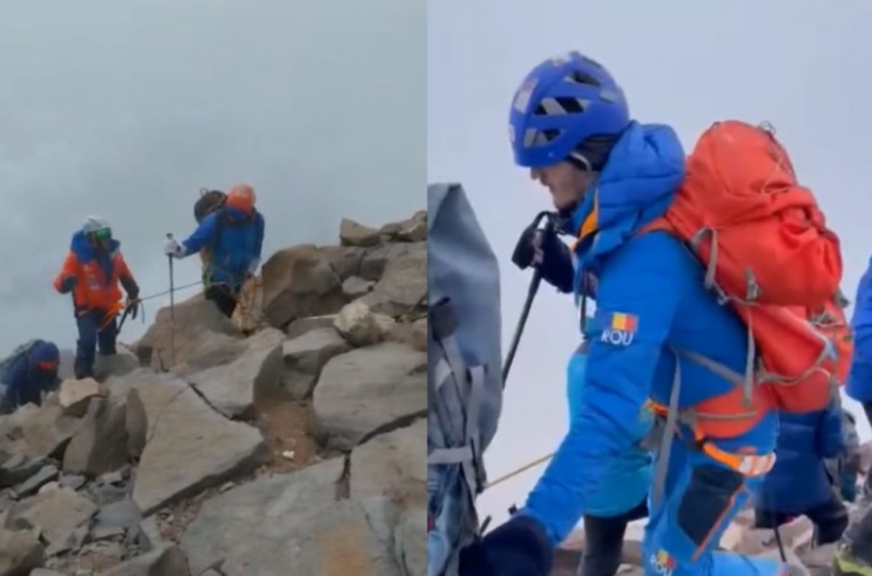 Doi tineri clujeni nevăzători au ajuns pe Vârful Aconcagua, la 6.962 metri