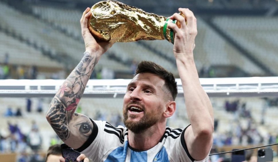 Postarea lui Messi cu trofeul Cupei Mondiale a bătut recordul mondial pentru cele mai multe aprecieri pe Instagram