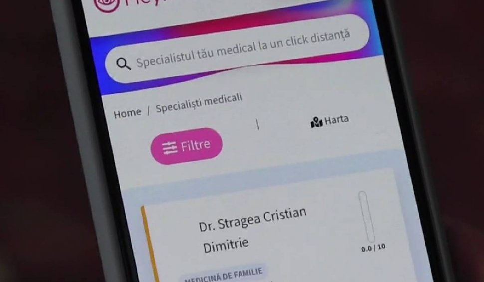 Aplicația care îți arată toți medicii și spitalele din România, în funcție de afecțiune. Poate fi accesată gratuit