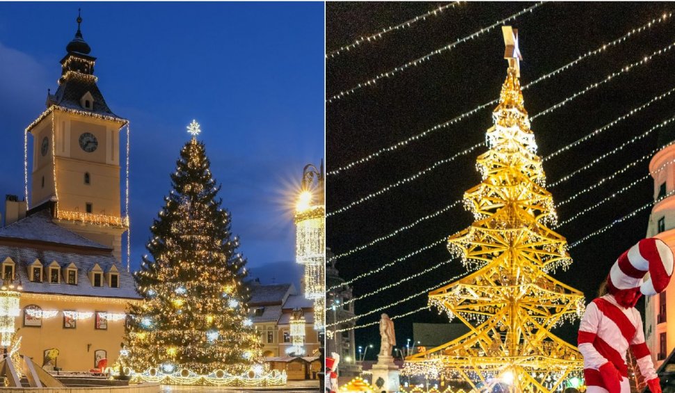 Primăria Brașov, "război" pe TikTok cu Primăria Capitalei: "Arătăm Bucureștiului cum e un brad adevărat de Crăciun"