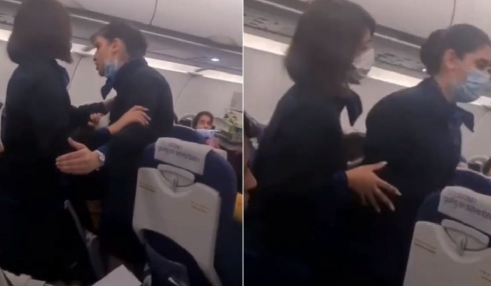 Scandal între o însoțitoare de bord și un pasager: "Ține-ți gura, nu sunt servitoarea ta!"