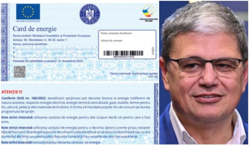 Plata facturilor cu cardul de energie se poate face şi direct la poştaş | Explicaţiile ministrului Boloş 