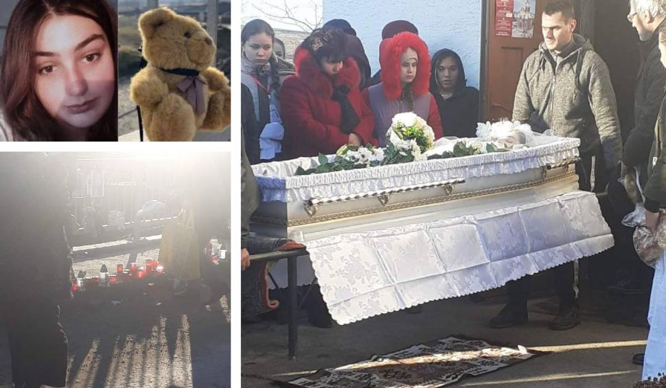 Maria, adolescenta de 14 ani ucisă când mergea la colindat, a fost condusă pe ultimul drum în rochie de mireasă 809254
