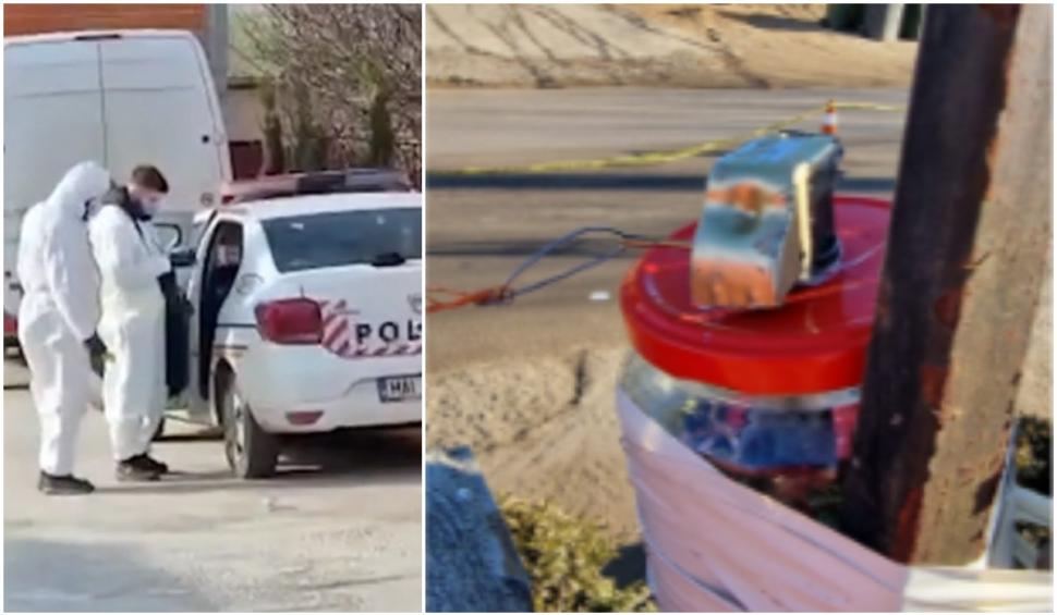 Noi detalii despre suspectul care a montat o grenadă pe gardul unei case din Ilfov. Poliţia a organizat filtre pentru a-l identifica 809959