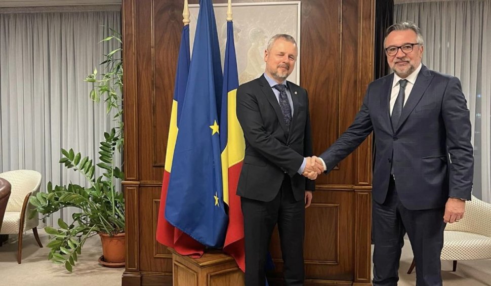Lucian Romașcanu, întâlnire cu Sergiu Prodan, ministrul Culturii din Republica Moldova