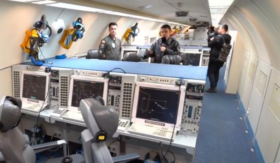 Antena 3 CNN, imagini exclusive din interiorul avionului AWACS aterizat la Otopeni, care va supraveghea războiul Rusiei în Ucraina 811488
