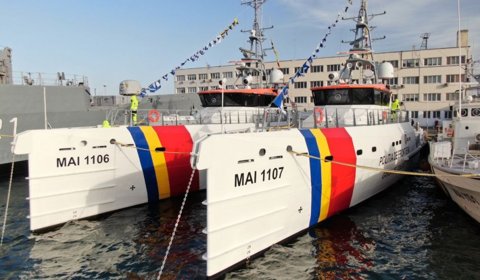 Garda de Coastă are două noi nave maritime de patrulare cu o autonomie de 600 mile marine