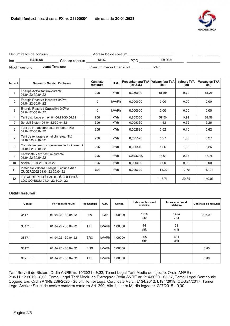 Facturile Hidroelectrica, emise din nou după 9 luni. În cât timp le pot plăti românii 812409