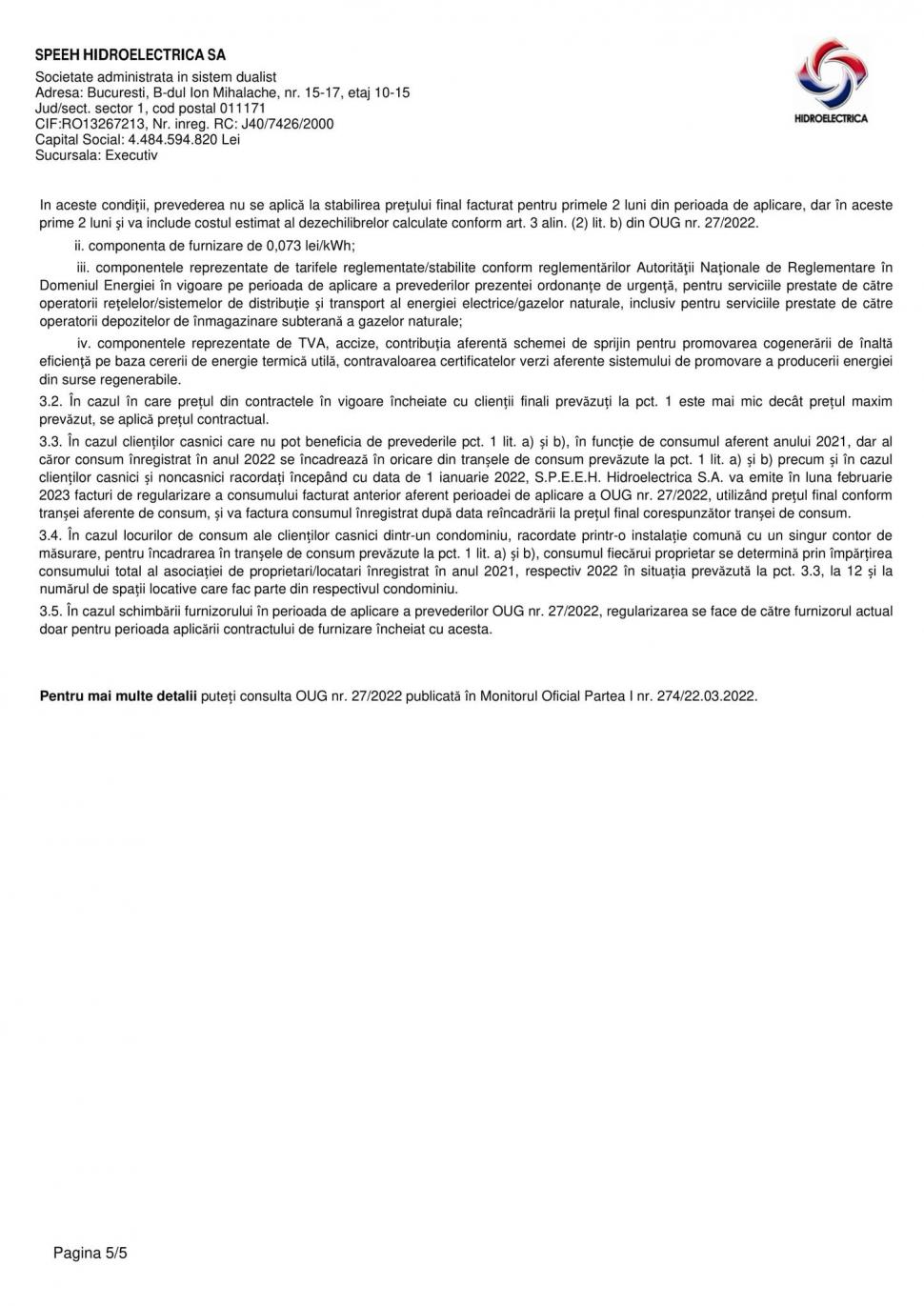 Facturile Hidroelectrica, emise din nou după 9 luni. În cât timp le pot plăti românii 812415