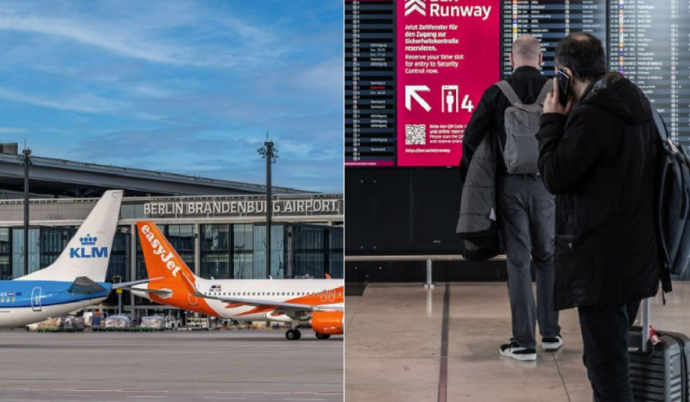 Traficul aerian către și dinspre Berlin, afectat de greva angajaților Aeroportului Brandeburg, miercuri | ”Vor fi întârzieri mari și anulări de zboruri”