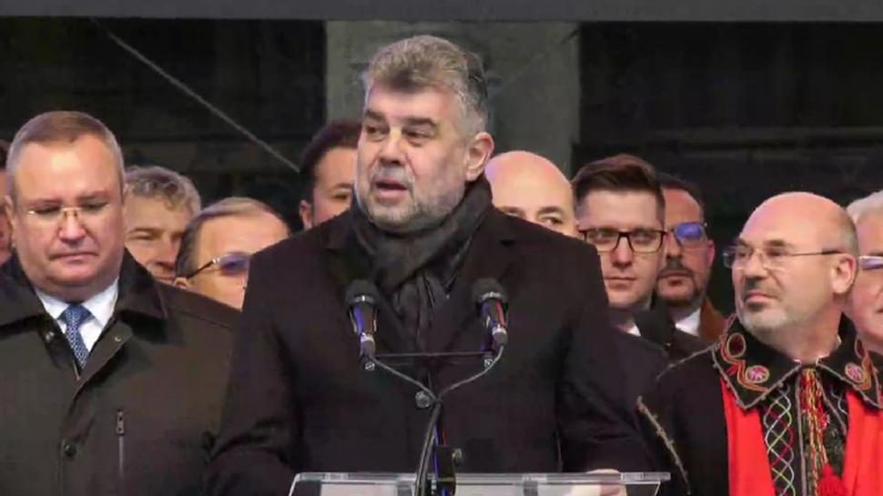 Nicolae Ciucă și Marcel Ciolacu, huiduiți la Iași! Răspunsul liderului PSD: ”Eu chiar vă iubesc!”
