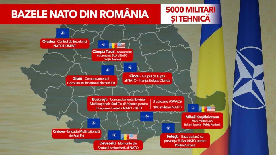 Radu Tudor: "Iată harta cu locațiile și detaliile prezenței militarilor NATO în România" 812856