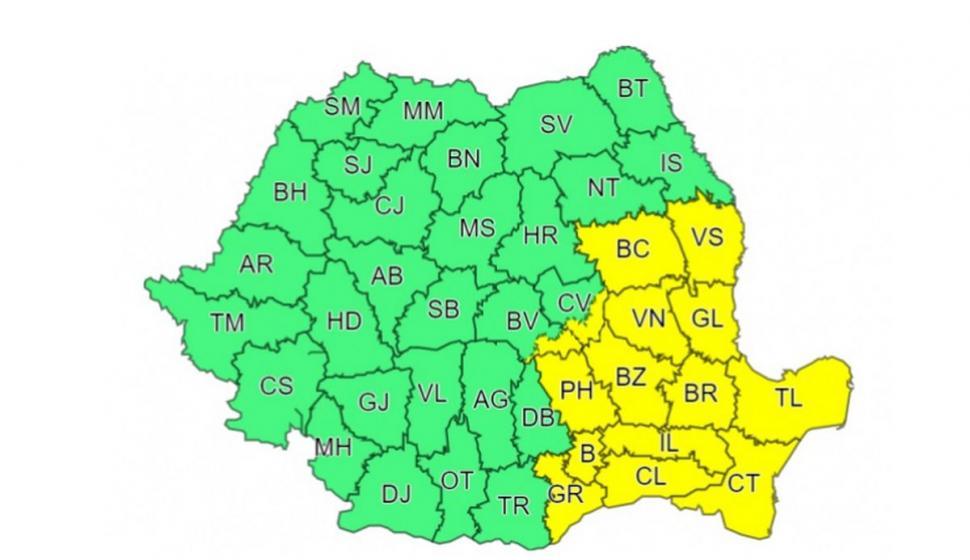 Avertizarea ANM de ninsori abundente şi viscol, prelungită. Care sunt zonele vizate de codul galben 813693
