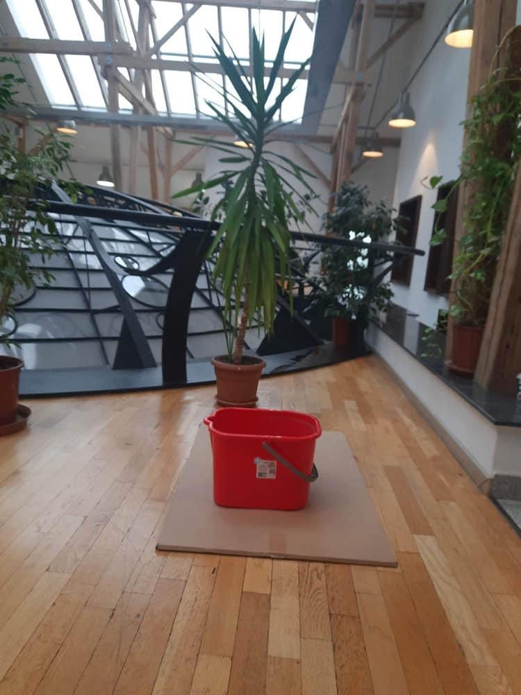 Plouă prin tavan în Parlament! Gălețile din Camera Deputaților au ajuns celebre pe internet | ”Timpul trece, gălețile rămân” 814403