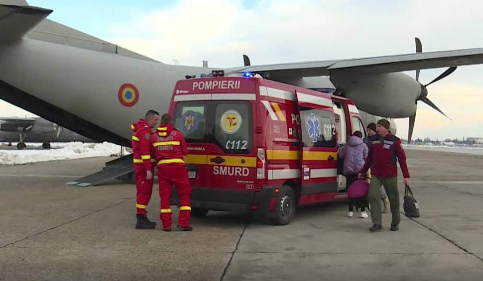 Un copil și un bărbat cu arsuri, trasportați de urgență cu avioane ale Armatei Române, la București și în Italia 814618