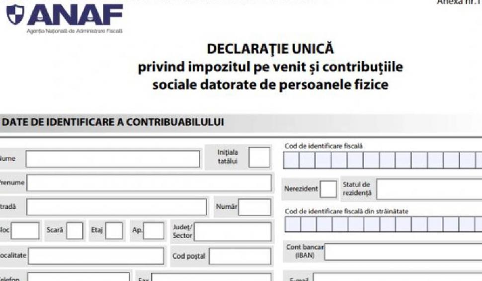 Declaraţia unică 2023 pentru ANAF. Ghid de completare pentru formularul 212