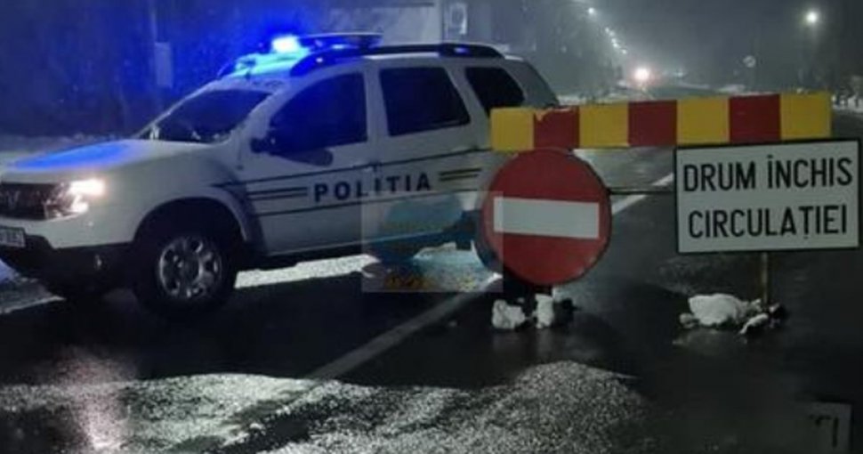 Situația drumurilor din țară. Lista drumurilor naționale închise din cauza zăpezii