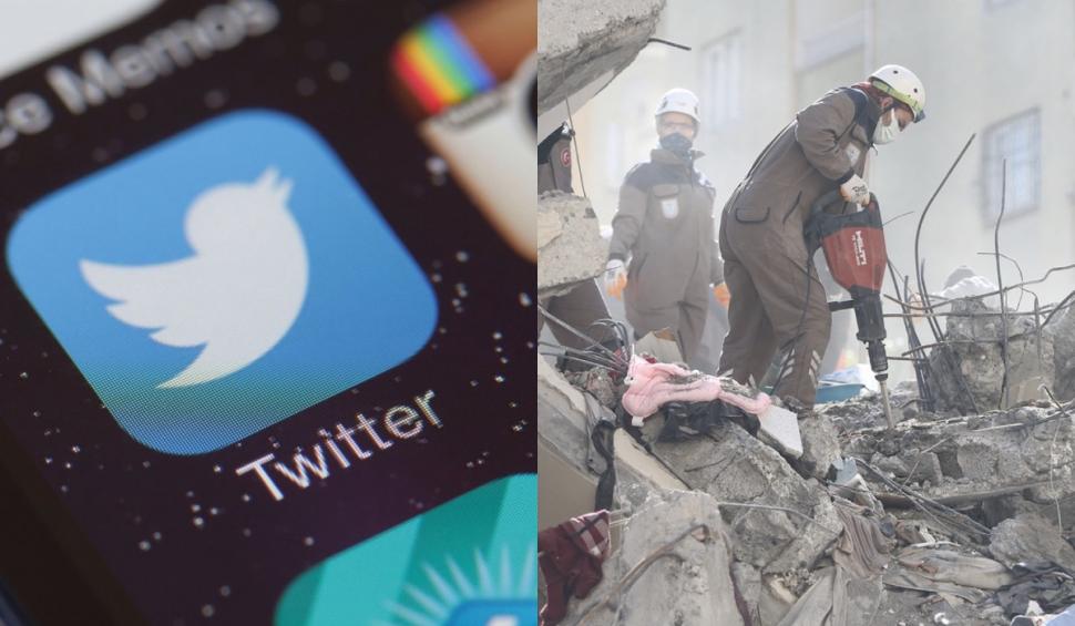Twitter a fost restricționat în toată Turcia, deși unele persoane blocate sub dărâmături cereau ajutorul prin intermediul aplicației 