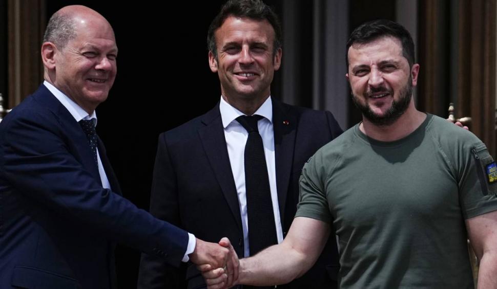 Volodimir Zelenski a ajuns în Franţa, pentru întâlnirea cu Emmanuel Macron 815921