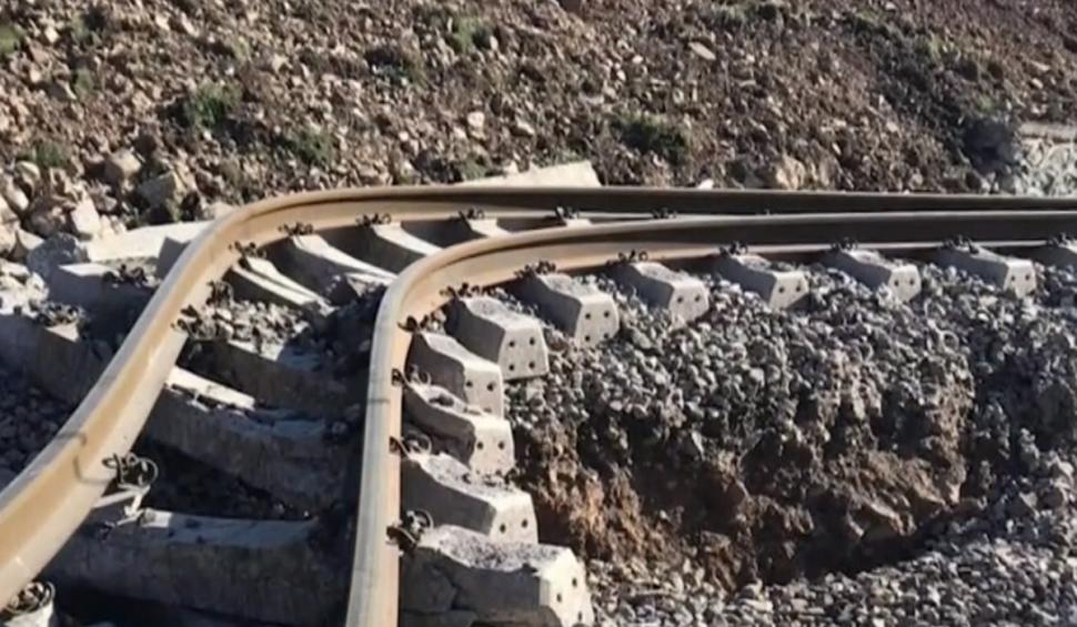 Imagini cu şinele de cale ferată contorsionate după cutremurul din Turcia 816053