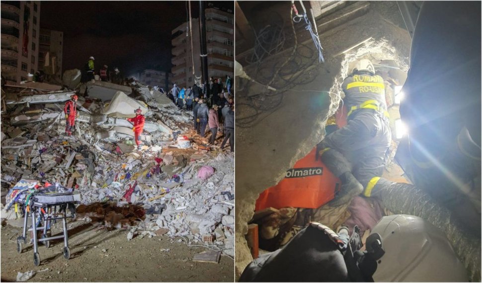 Salvatorii români în Turcia au săpat un tunel timp de 20 de ore pentru a scoate de sub dărâmături un tânăr
