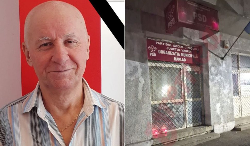 Fostul trezorier al PSD Bârlad a fost găsit mort în sediul partidului