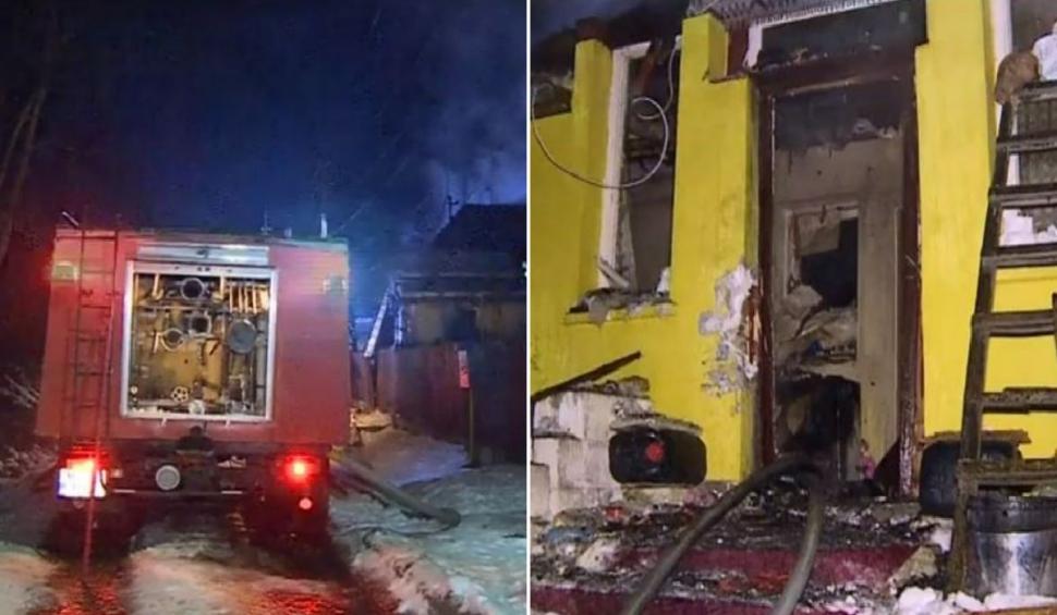 Un bărbat a murit ars de viu în casă, într-o comună din Mureş. Vecinul lui a încercat să îl salveze