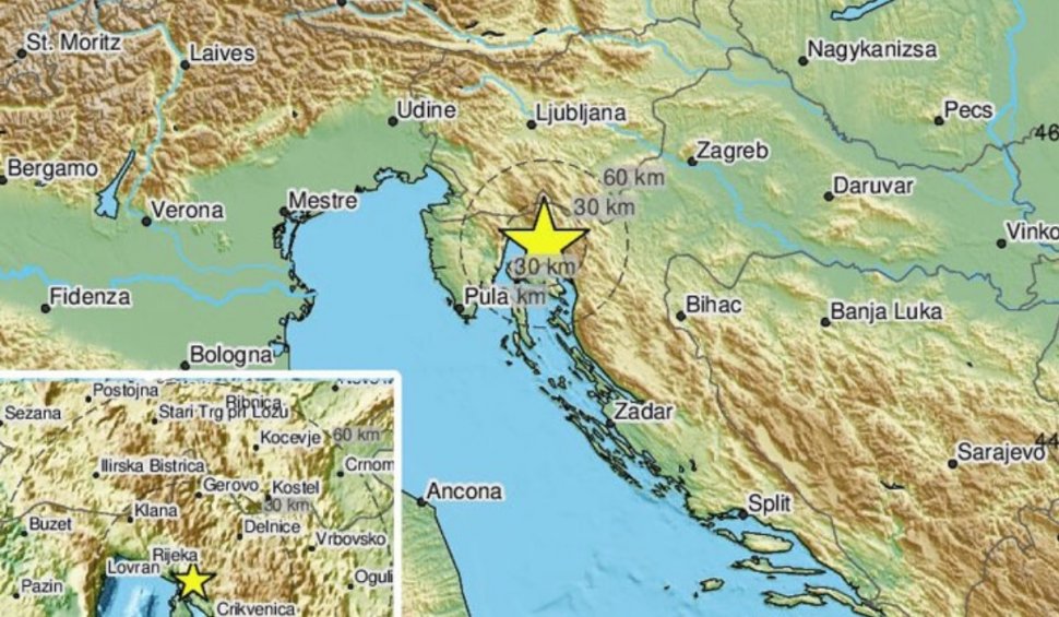 Cutremur de 5,3 grade în Croația! A fost resimțit și în capitala Zagreb: "Nu a durat mult, dar chiar a zguduit clădirea"