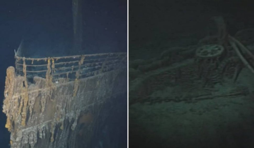 Imagini rare care arată Titanicul pe fundul Oceanului Atlantic, publicate după zeci de ani