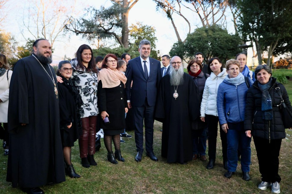 Marcel Ciolacu s-a întâlnit cu Episcopul Ortodox român al Italiei: "Îi mulțumesc pentru toată dedicarea"
