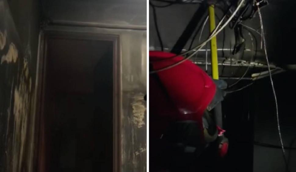 Panică într-un bloc din Galați: Zeci de oameni au fost evacuați după un incendiu 818075