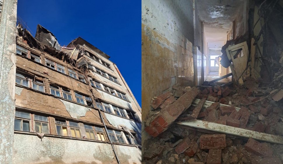 Acoperiș prăbușit parțial la Sanatoriul Marila din Oravița. Peste 60 de pacienți cu TBC și bolnavi cronic au fost evacuați
