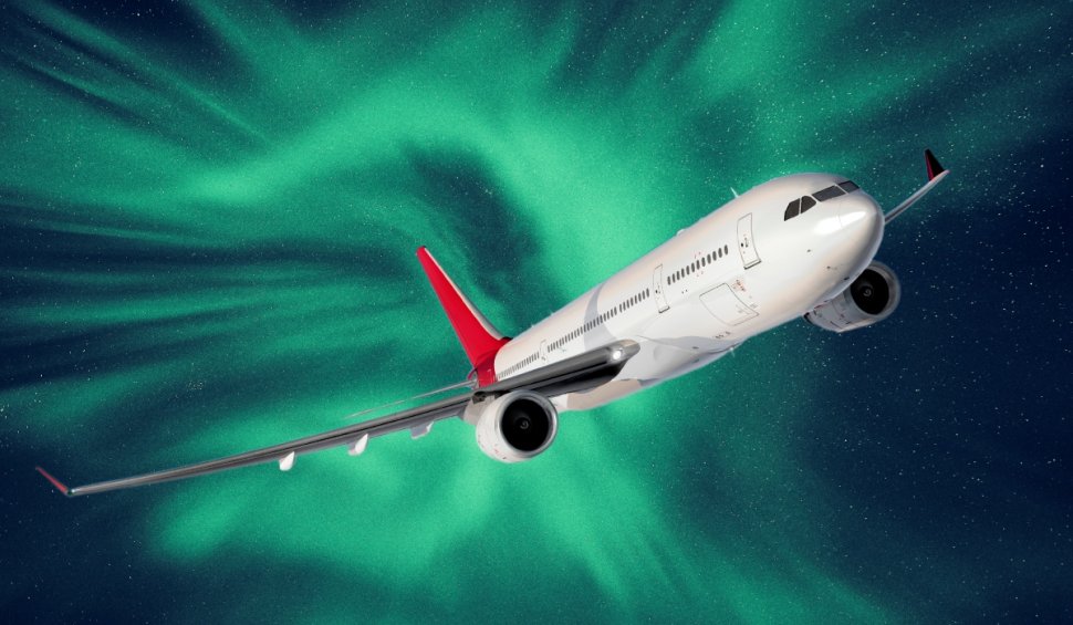 Un pilot a întors avionul pentru a admira aurora boreală pe cerul din Marea Britanie. Pasagerii au rămas uimiţi 