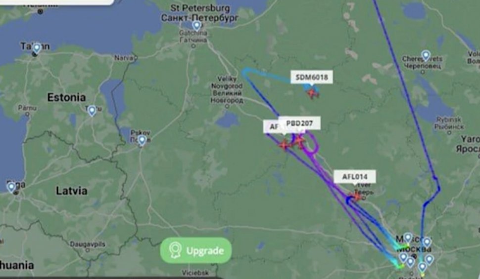 Spațiu aerian închis deasupra orașului Sankt Petersburg, din cauza unui ”obiect neidentificat”