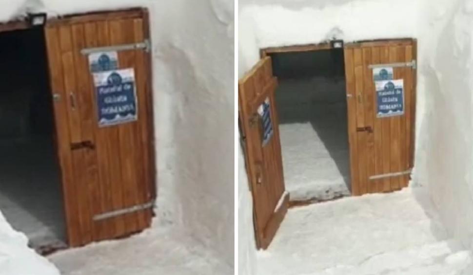 Imagini de poveste cu hotelul de Gheață de la Bâlea Lac, acoperit de zăpadă 820182