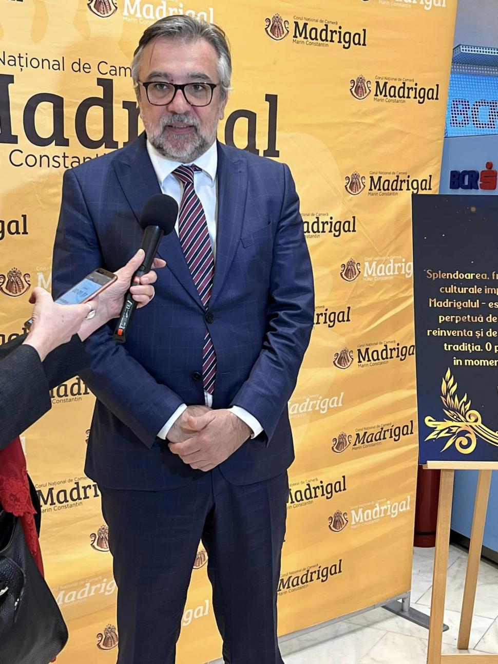 Ministrul Culturii, la aniversarea de 60 de ani a Corului Madrigal: ”Concertul de gală, prilej pentru o nouă călătorie în timp” 820322