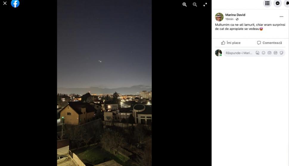 Fenomen rar pe cerul României! "Sărutul" dintre Venus și Jupiter, zeul tunetelor şi zeiţa dragostei, vizibil cu ochiul liber 820560