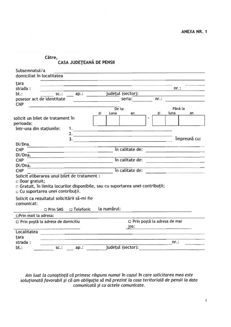 Model de cerere pentru biletele de tratament balnear ale pensionarilor. De ce acte ai nevoie ca să iei bilet gratuit 820475