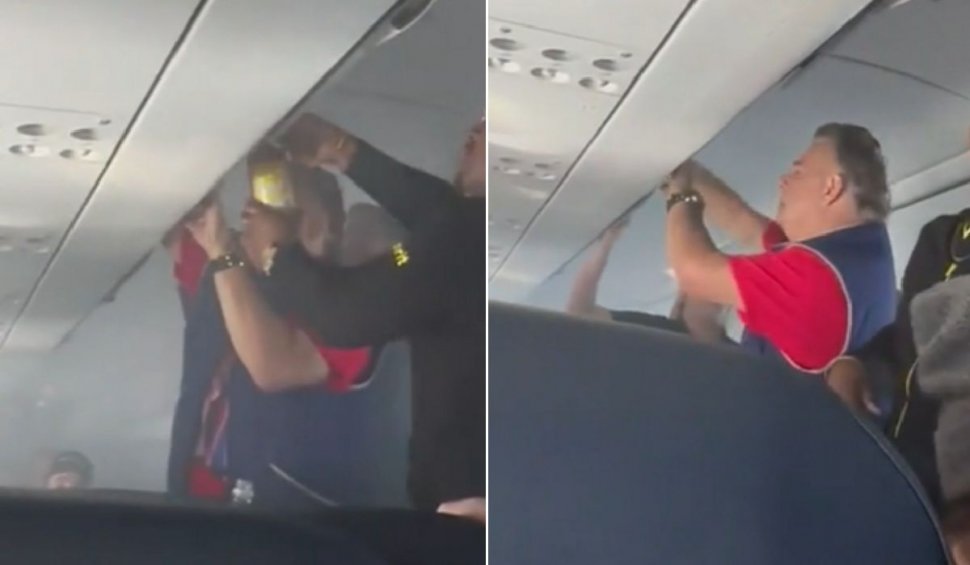 Panică la bordul unui avion, după ce bagajul unui pasager a luat foc. Zece persoane au avut nevoie de îngrijiri medicale