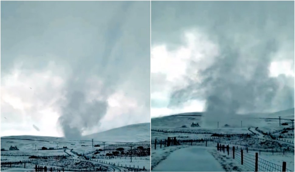 Fenomenul uimitor apărut pe cerul Scoției. Cum se manifestă „diavolul de zăpadă”