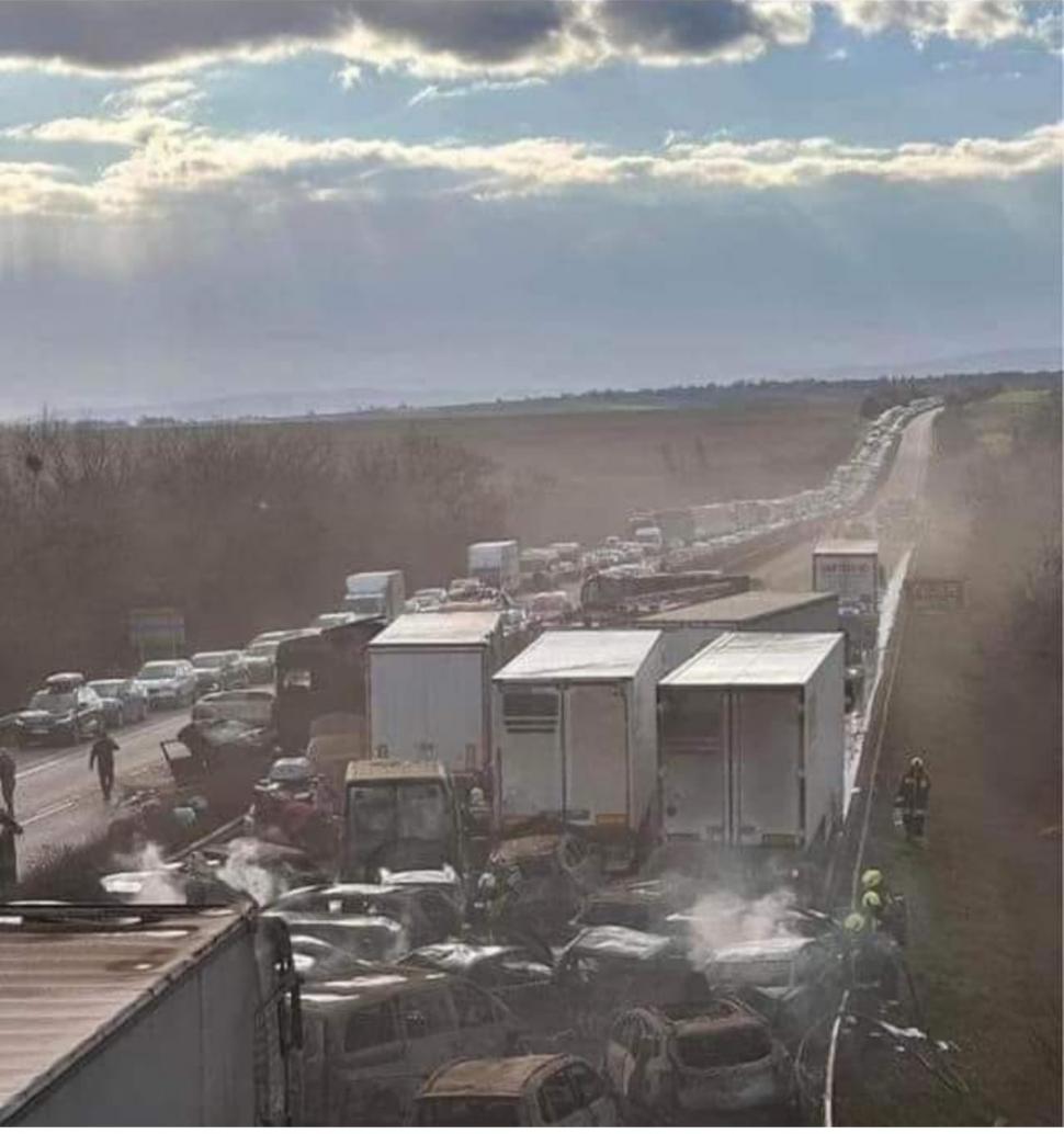 Cum s-a produs furtuna de nisip care a dus la carambolul din Ungaria. Climatolog român: "Aşa se reduce vizibilitatea până la zero" 822414