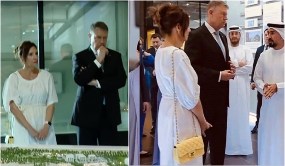 Geanta de mii de euro purtată de Carmen Iohannis în Abu Dhabi | ”Confundă un dineu diplomatic cu bucătăria”
