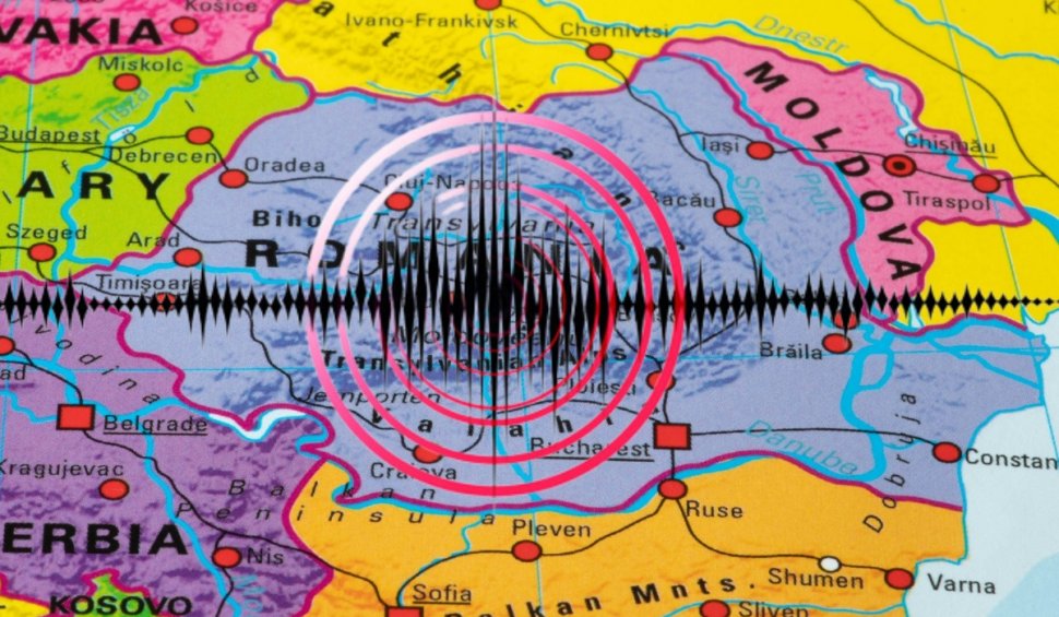 Cutremur în România, în zona seismică Vrancea, resimţit în mai multe oraşe