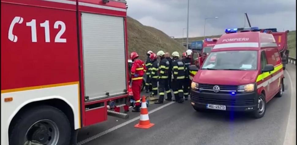 Accident mortal la ieșire de pe Autostrada A3, spre Nădășelu: Un bărbat mort și o femeie grav rănită 824261