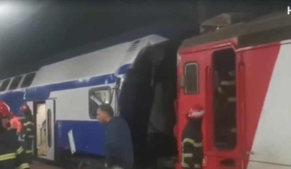 Accident feroviar grav în gara din Galați! O locomotivă a izbit puternic vagonul unui tren de călători | O persoană a murit, alte trei sunt rănite 824800