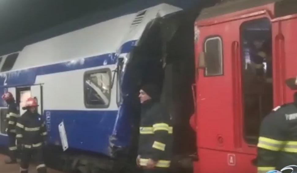 Accident feroviar grav în gara din Galați! O locomotivă a izbit puternic vagonul unui tren de călători | O persoană a murit, alte trei sunt rănite 824802