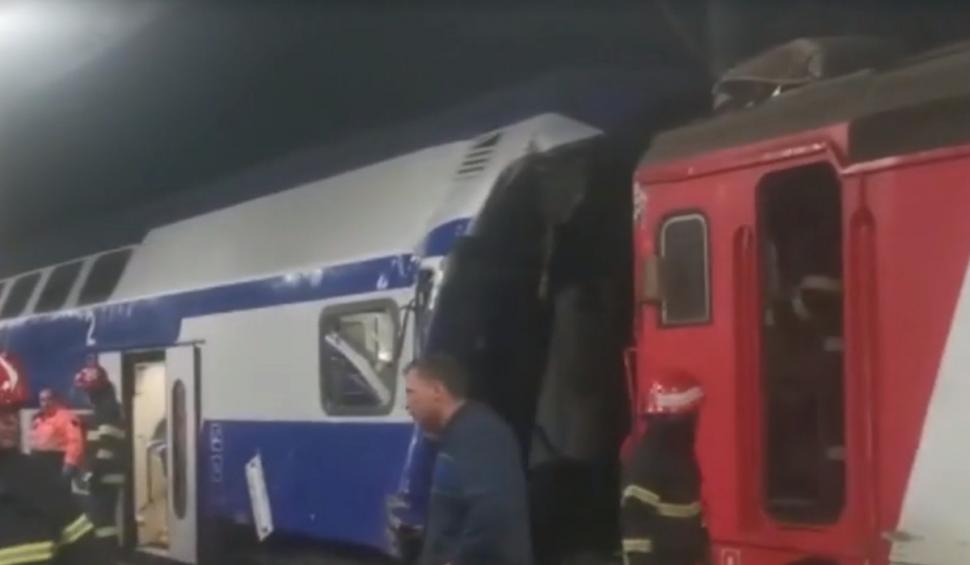 Accident feroviar grav în gara din Galați! O locomotivă a izbit puternic vagonul unui tren de călători | O persoană a murit, alte trei sunt rănite 824804