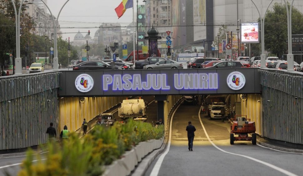 Restricții de trafic în Pasajul Unirii din Bucureşti. Ce schimbări se operează 
