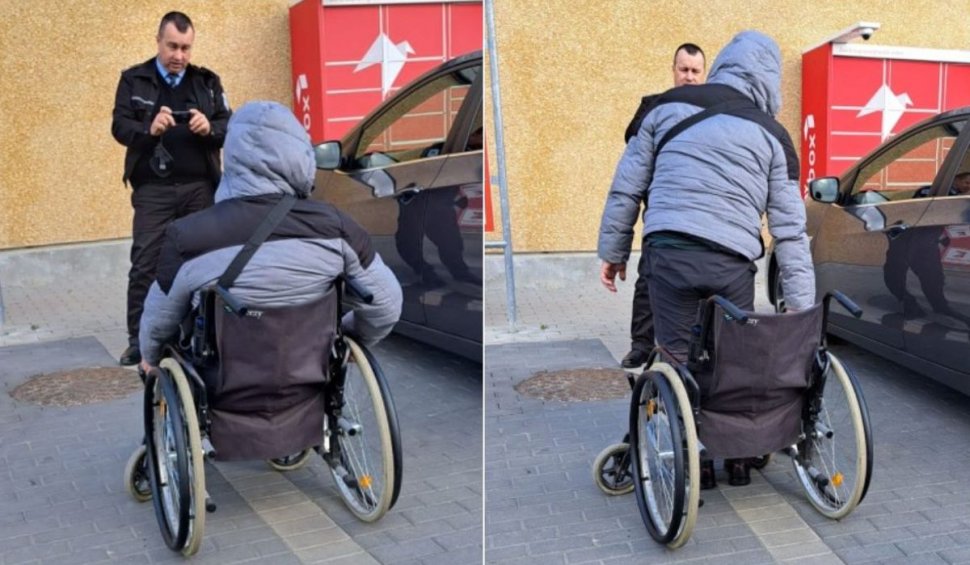 Tânăr în scaun cu rotile, "vindecat" pe loc, după ce s-a întâlnit cu poliţiştii locali din Alba Iulia